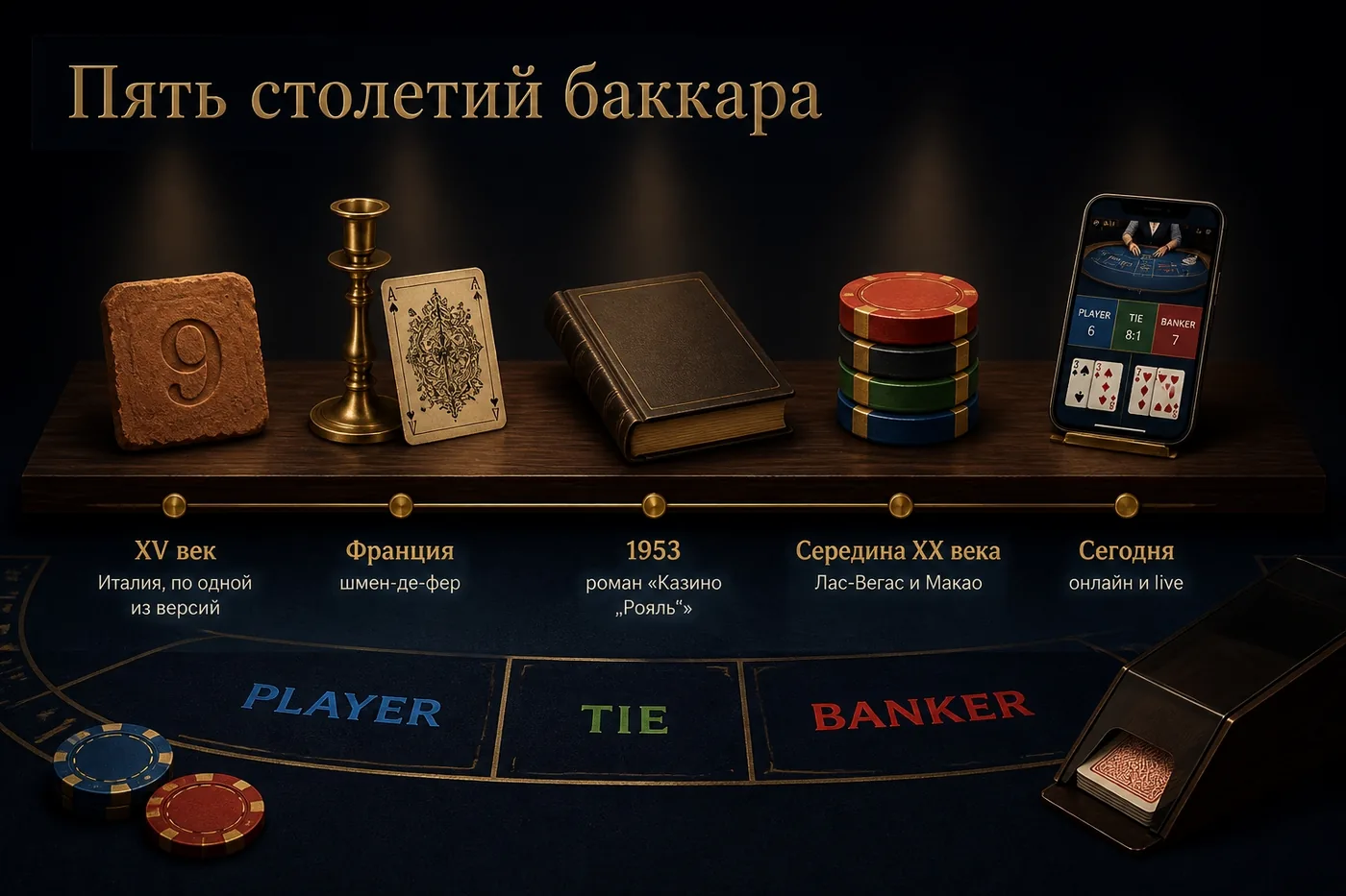 Таймлайн истории баккара